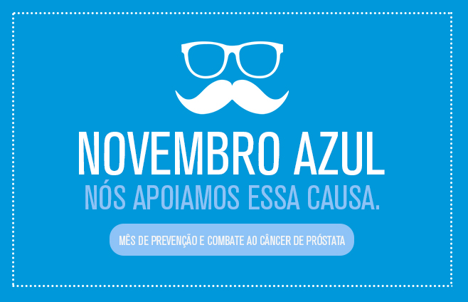 Foto do Post Nós Apoiamos o Novembro Azul na Prevenção e Combate ao Câncer de Próstata.