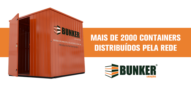 Foto do Post Bunker Locações já tem mais de 2 mil Containers na rede de franqueados